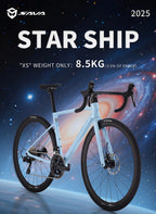 SAVA NEW STAR SHIP Carbon Road Bike, Adult Racing Bike, Equipped With Shimano 105 R7100, 24-Speed Hydraulic oil Brakes