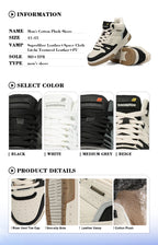 Baasploa Men Winter Sneakers Casual Skateboard Shoes for Men Comfort Plush Warm Cotton Shoes Non-Slip Outdoor Male Sneakers