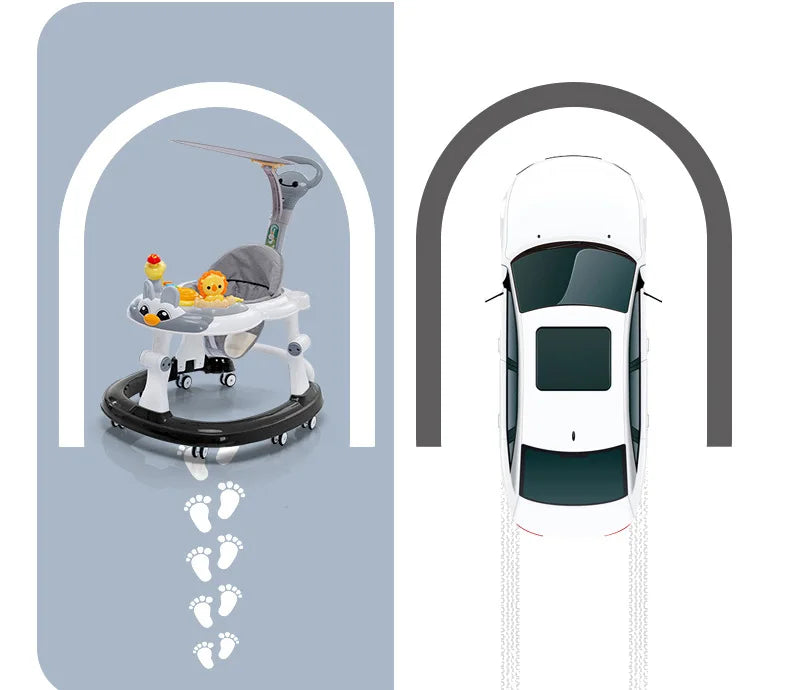 LazyChild Baby Walker Walkers For Kids With Wheels Andador Car Toddler Walker For Kids Learning Baby Wallker Music Push Handle