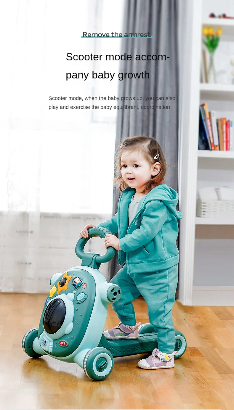 LazyChild Baby Walker Three-In-One Multi-Function Adjustable Children's Stroller Children's Walker Baby Walker DropShipping