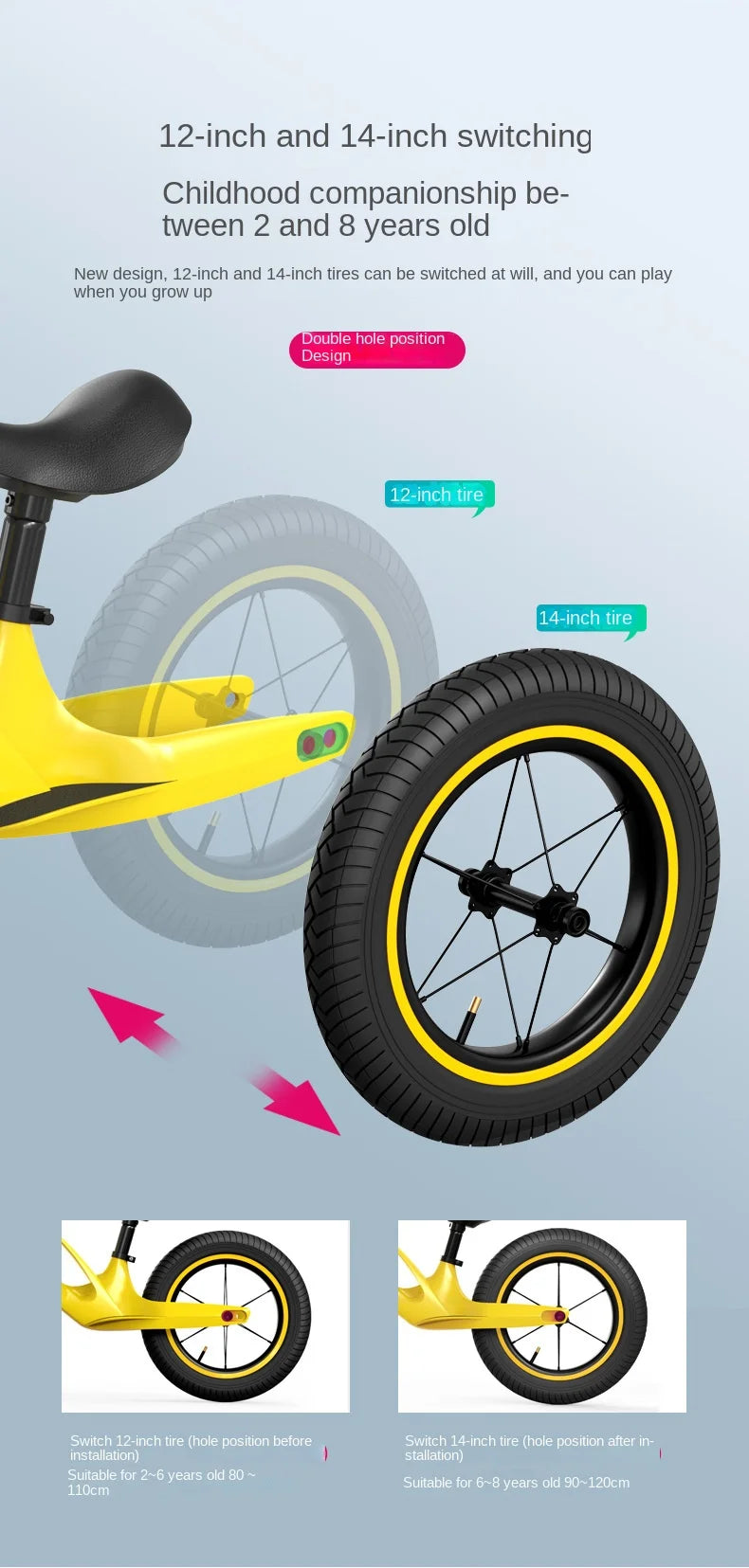 LazyChild Children's Balance Bike Pedal-less Boys Girls Baby 2-3-6 Years Old Toddler Scooter Treadmill Kids Ride On News