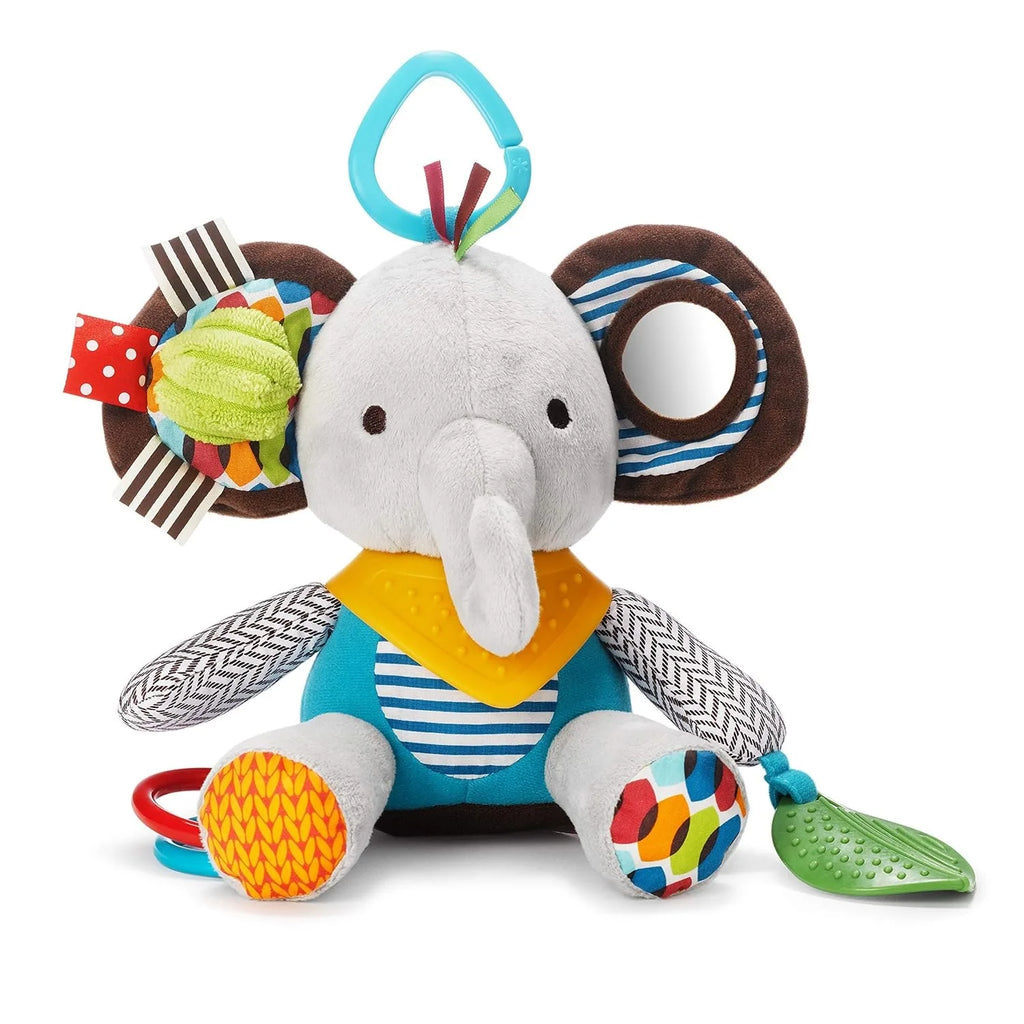 2-in-1 Fun Baby Activity and Teething Toy with Multi-Sensory Rattle and Textures,