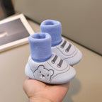 Baby Socks Shoes Infant Cute Cartoon Kids Boy Shoes Soft Rubber Sole Child Floor Sneaker Baby Girls Walker