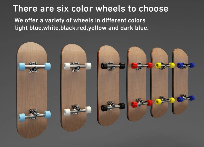 Puzzle Toy Finger Skateboard Maple Wood Fingerboard Hobbies Novelty Anti Stress Sensory Toys For Boy Mini Funny Cute Skate Gift