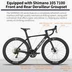 SAVA A7L Low-Priced Carbon Fiber Road Bike with SENSAH 7120 Kit 24 Speed Lightweight 8.9kg Road Bike Race Bike