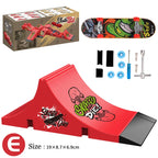 Fingertip Skateboard Children Toys Finger Sports Field Training Props Park Ramp Railings Slope Model Fingertip Skateboard Games