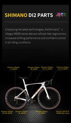 SAVA Dream Maker Full Carbon Road Bike Electronic Shift SHIMAN0 Ultegra 8170 Di2 24-Speed 7.4kg Race Bike