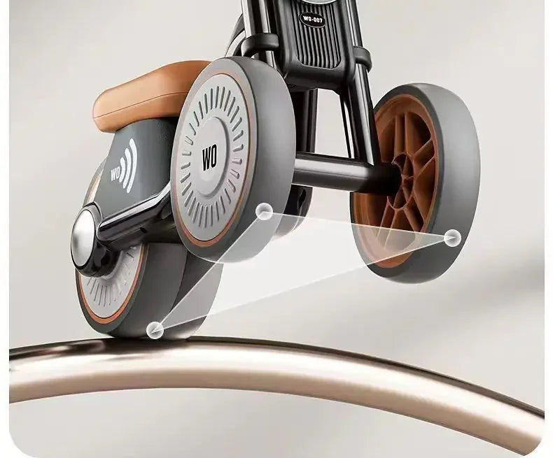 Kids Balance Bike Ride-on Motorcycle Toddler Balance Bike with Music & Lights Sturdy Non-Tip Design Quiet Wheels for Boys Girls