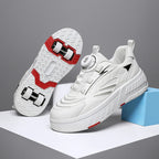 Detachable Wheel Roller Skate Shoes Children's Speed Roller Skates Boys' Sports Racing Sneaker with 2 Wheels Ice Skating Shoes