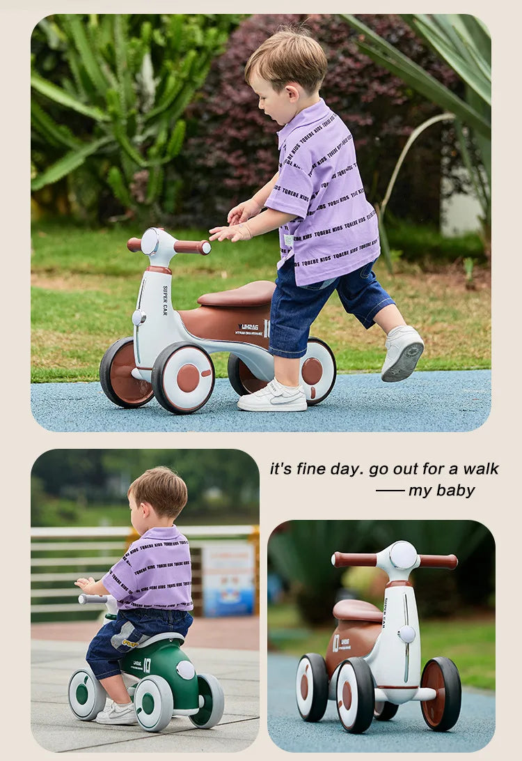 Children's Balance Car Pedalless 1 To 3 Years Old Four-wheeled Baby Sliding Scooter Boys Girls Baby Walkers