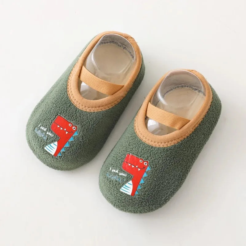 Cute Cartoon Baby Floor Socks Non-slip Soft Sole Toddler Sock Boy Girls Cotton Children's Toddler Warm Shoes Infant First Walker