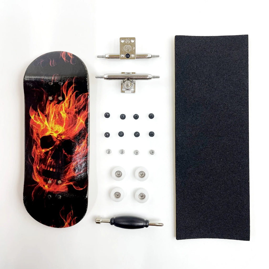 34mm Fingerboard Set Professional Wooden Deck Single Axle Truck CNC Wheels Complete Mini Finger Skateboard