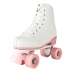 size 32-40 White Roller Skates for Women PU Leather Sneakers Flash Wheels Shoes for Beginners Teens for Woman Girls Boys Adult