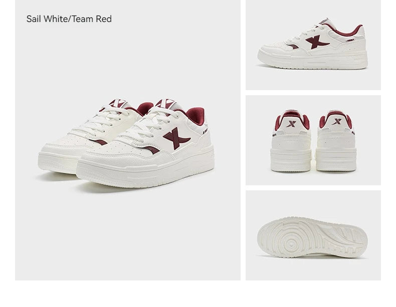 Xtep Skateboarding Shoes For Women 2024 Summer Trekking Women's Skate Shoes Breathable Outdoor Support Sneakers 876318310030