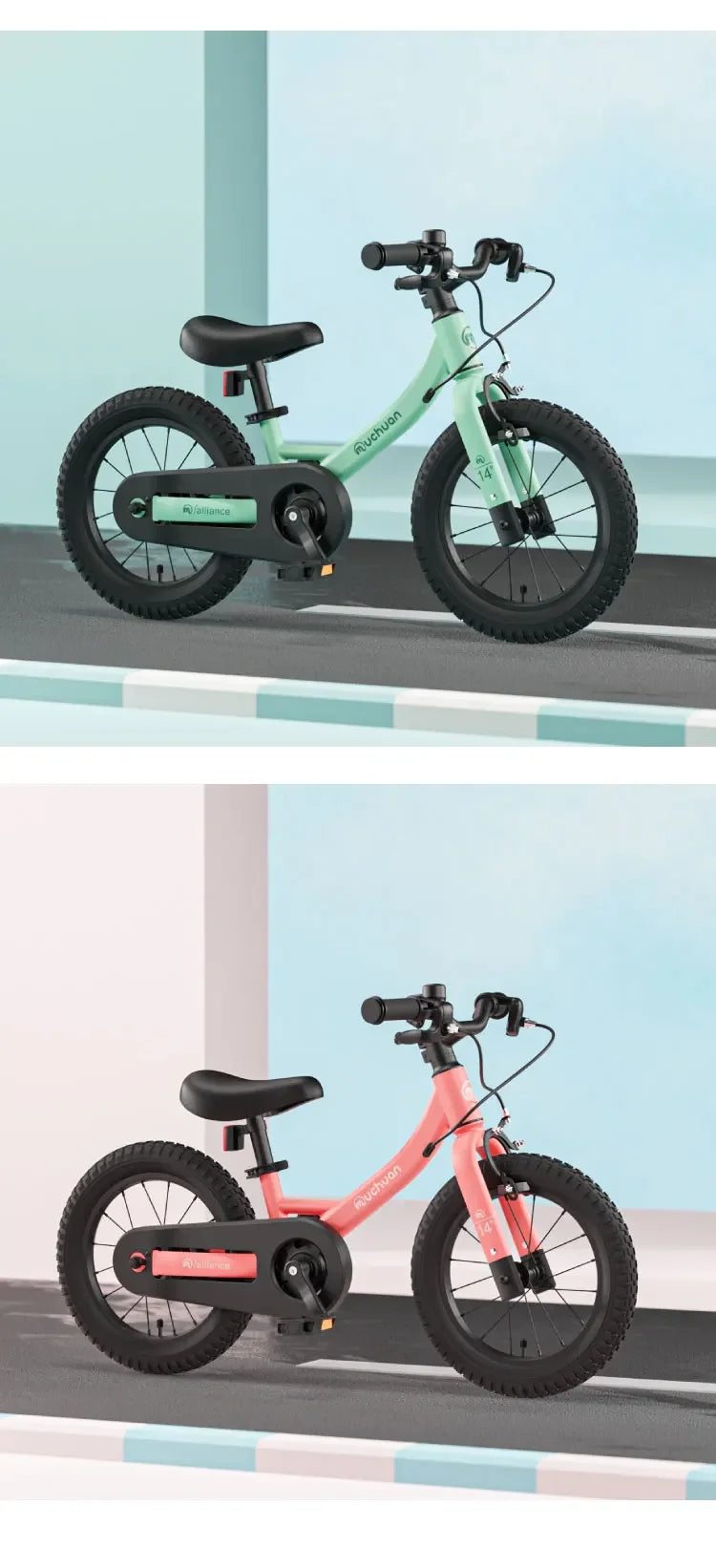 muchuan kids balance bike bike 2 in 1 2-6 years old aluminum alloy