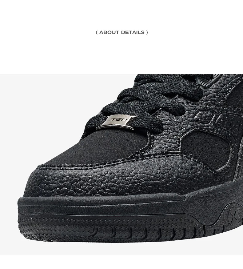 Xtep Yi Xing Cotton Shoes For Men 2024 Winter Shoes Rebound Soft Leisure Durability Support Skateboard Shoes 876419370007