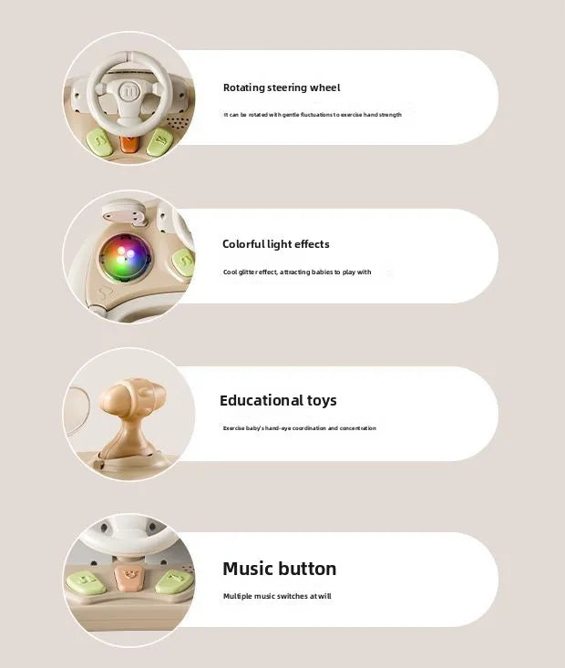 New 4-in-1 Multifunctional Baby Walker Anti-Bow Legs Anti-Tip Design 360° Swivel Silent Wheels Suitable 6-18 Months Solid Color