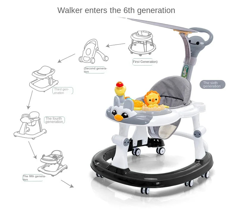 LazyChild Baby Walker Walkers For Kids With Wheels Andador Car Toddler Walker For Kids Learning Baby Wallker Music Push Handle