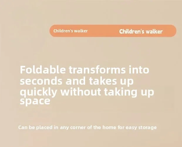 New 4-in-1 Multifunctional Baby Walker Anti-Bow Legs Anti-Tip Design 360° Swivel Silent Wheels Suitable 6-18 Months Solid Color