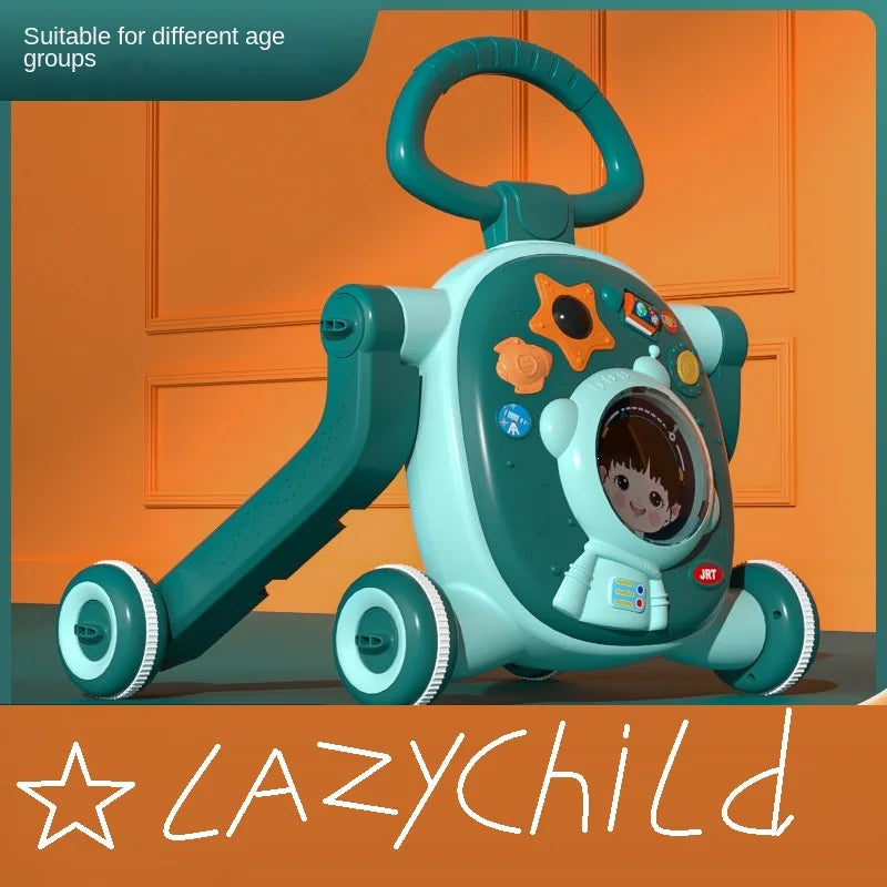 LazyChild Baby Walker Three-In-One Multi-Function Adjustable Children's Stroller Children's Walker Baby Walker DropShipping