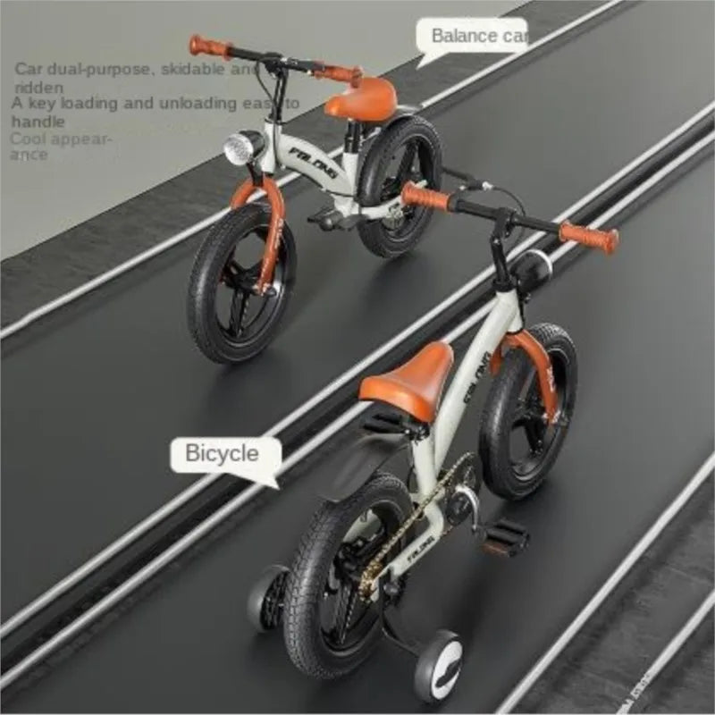 Cycling City's new children's balance bike 2-in-1 12 inch male and female baby scooter hair replacement service New Hot 2024