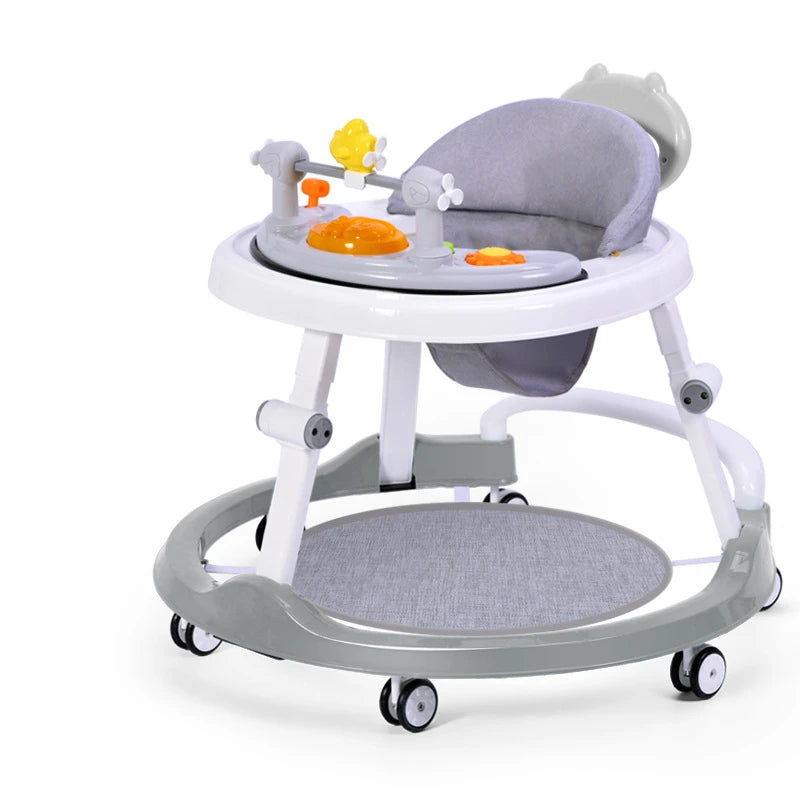 Walker with Music Anti O-shaped Legs Multifunctional Anti Fall and Anti Roll Suitable for Both Male and Female Infants