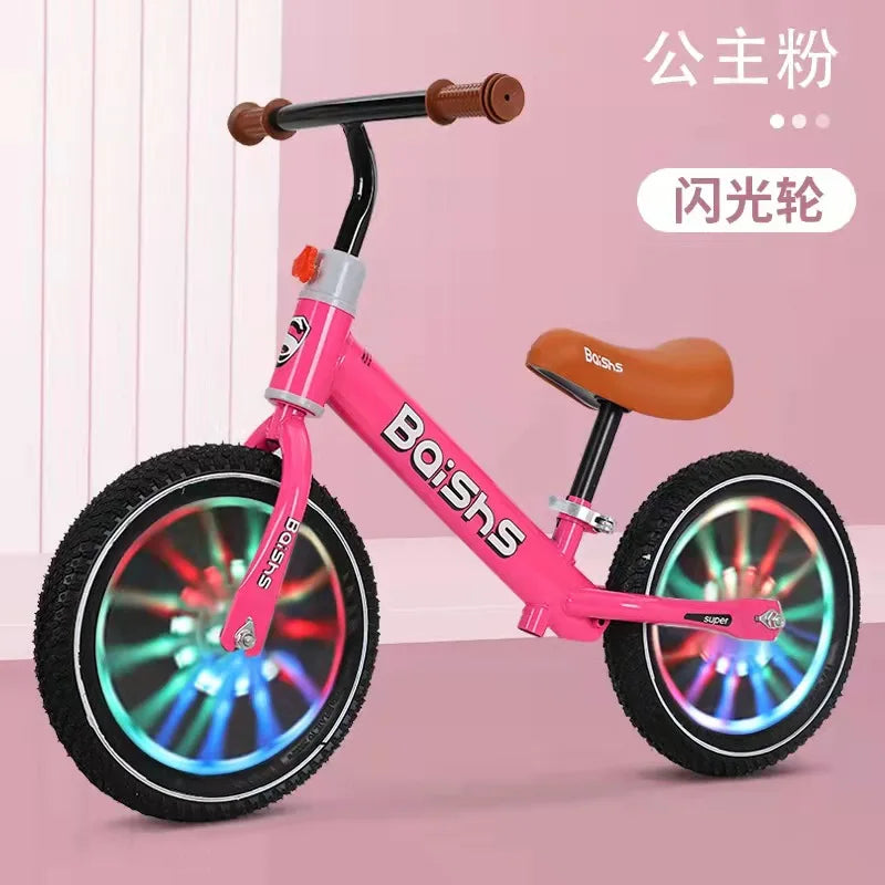 New Detachable Children's Balance Bike Pedalless Bike 2 To 6 Years Old Child Scooter 12-inch Sliding Balance Bike Flash Wheel