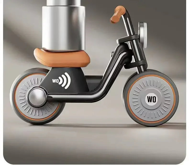 Kids Balance Bike Ride-on Motorcycle Toddler Balance Bike with Music & Lights Sturdy Non-Tip Design Quiet Wheels for Boys Girls