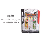 DIY Finger Skatepark 6-in-1 Set Professional Tech Practice Deck Platform Stunt Finger Skateboard Assemble Ramp Park Kits Toys