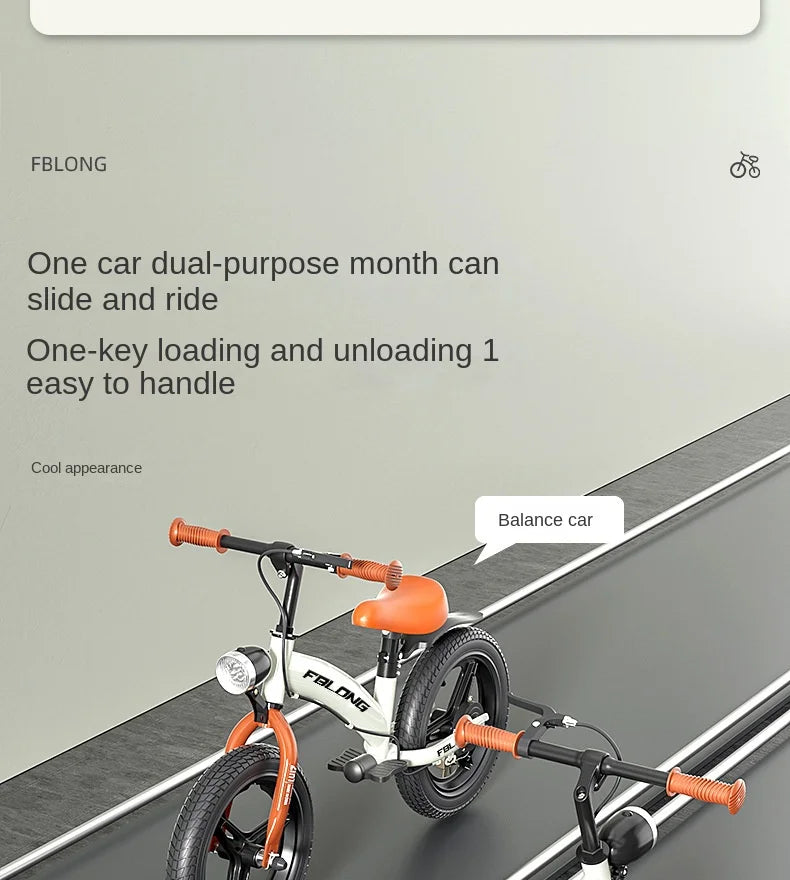 Children's Balance Bicycle 2 In 1 Boy 2-3-6 Years Old Baby Girl Pedal Bike Child Children's Educational Sports Balance Scooter