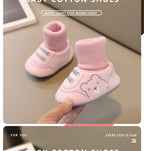 Baby Socks Shoes Infant Cute Cartoon Kids Boy Shoes Soft Rubber Sole Child Floor Sneaker Baby Girls Walker