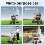 Elderly walker multifunctional assisted walking elderly dedicated walking aid hand push scooter