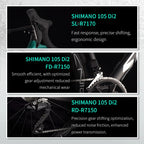 SAVA SLR7 High-End Full Carbon Fiber Road Bike with SHIMAN0 7170 DI2 Kit Competition-Class Road Bike Race Bike