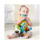 2-in-1 Fun Baby Activity and Teething Toy with Multi-Sensory Rattle and Textures,