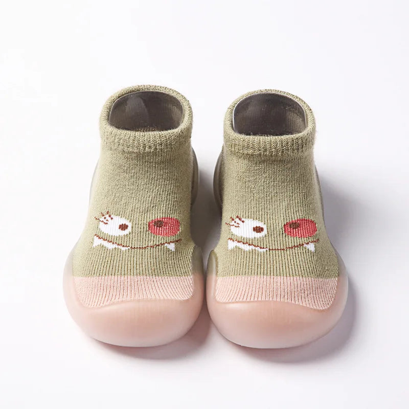 1 Pair Baby Shoes Spring Autumn Cotton Anti-Slip First Shoes Baby Toddler Shoes Cartoon First Walker Kids Soft Rubber Sole Shoe