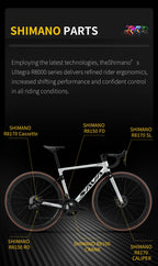 SAVA  Full Carbon Fiber electronic shifting Road Bike with SHIMAN0 ULTEGRA 8170 Di2 Race Class Road Bike 7.2kg