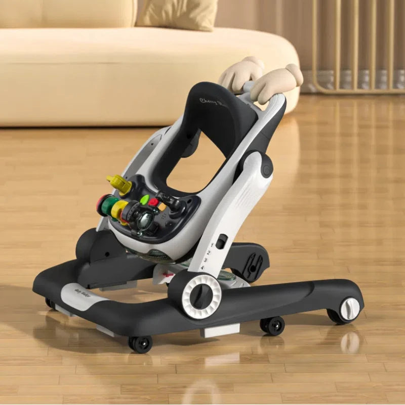 Baby Walker Anti-O-leg Rollover Multi-functional Baby Walker Anti Rollover Silent Universal Wheel Rollover Multi-functional