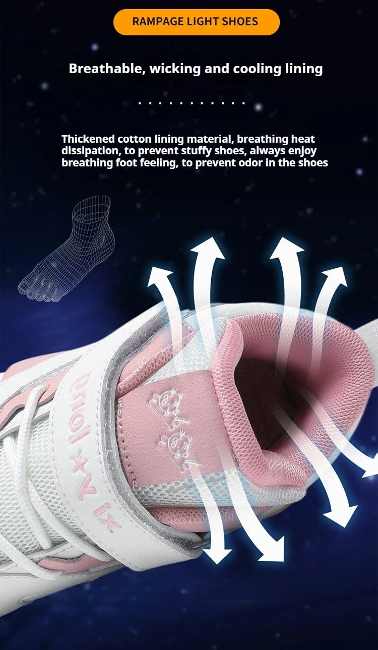 Women's High Top 4 Wheel Roller Shoes Fashionable Unisex Automatic Pop-up Sneakers With Wheels Dual-purpose Skating Casual Shoes