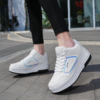 New Children'S Parkour Roller Skate Usb Charging Deformation Shoes Kids Adults Unisex Walking Running Casual Sneakers Gift