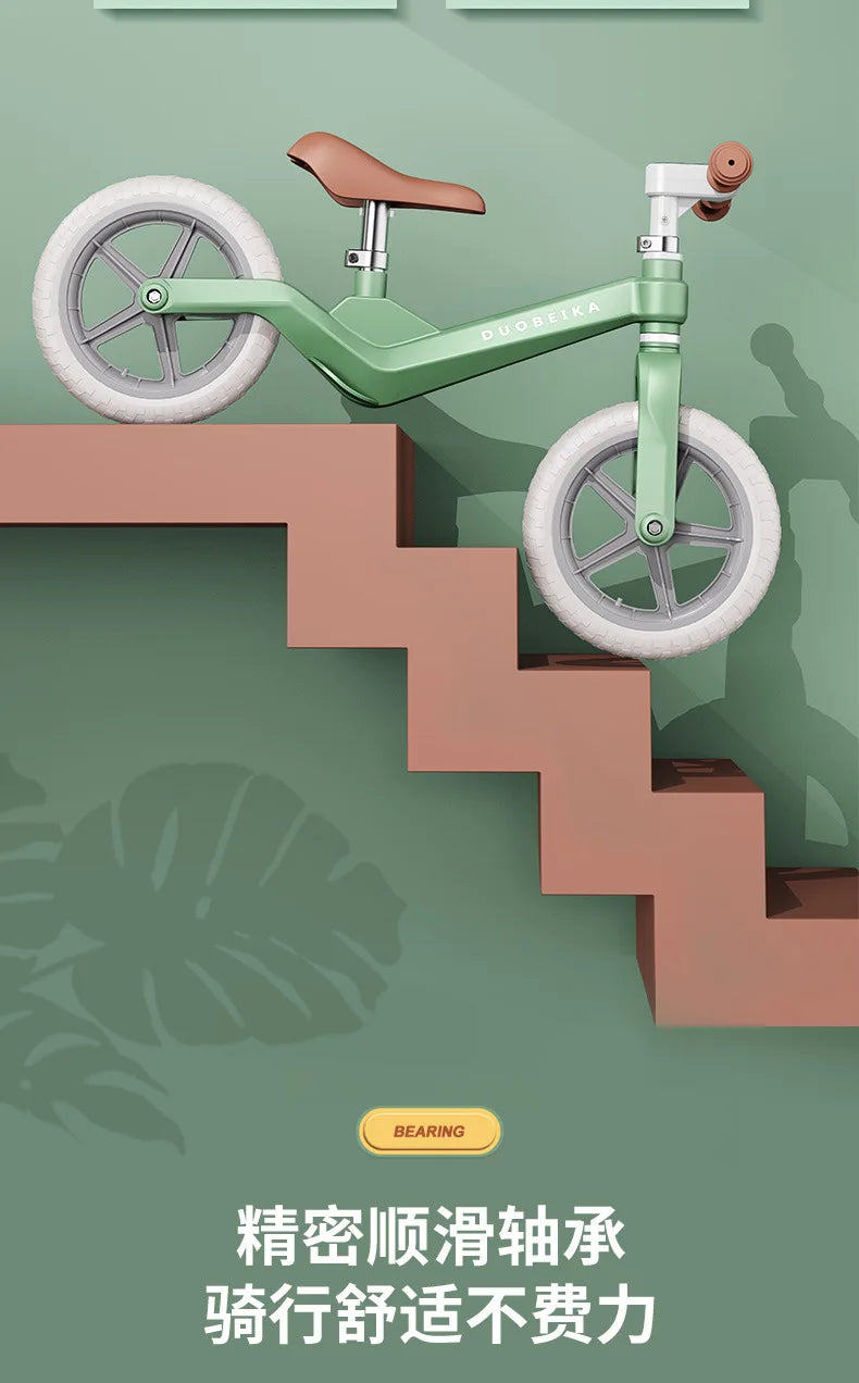 Outdoor Children's Balance Bike Toys Without Foot Pedal Baby Sports Training Walker Bicycle Inflatable Tires Best Gift for Kids