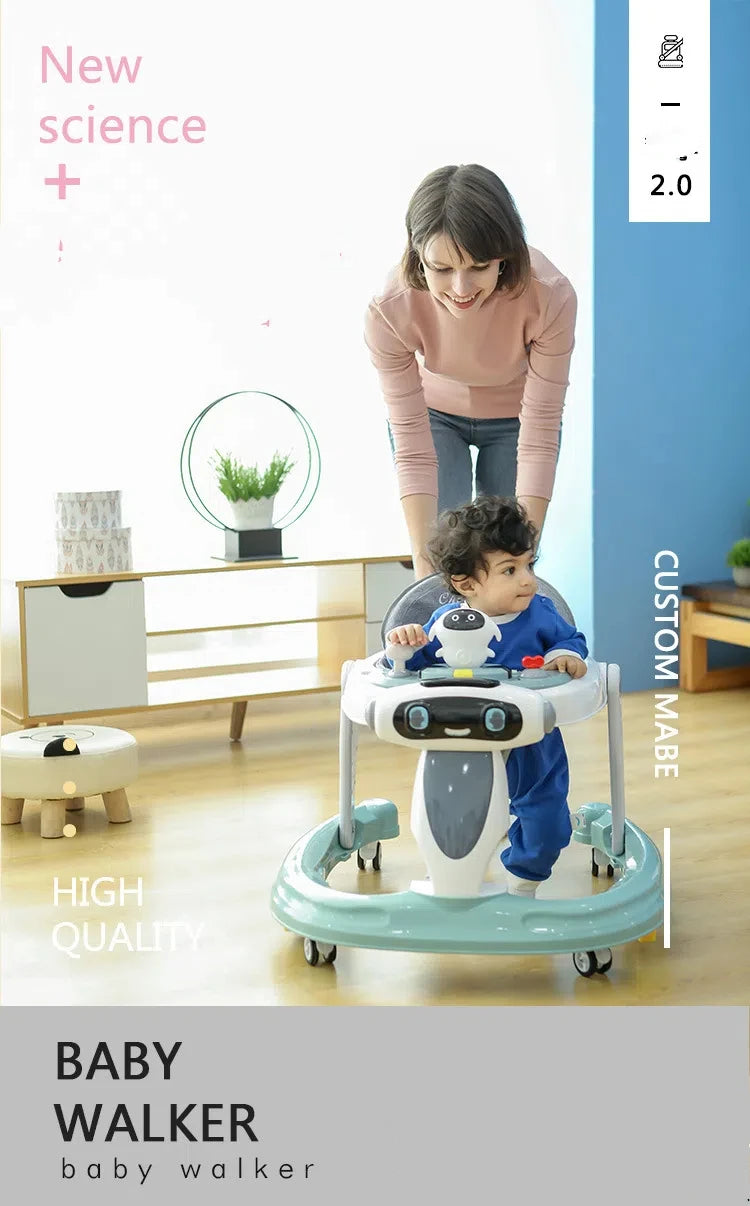 Suitable for Infants Aged 0 to 1 with Anti O-shaped Legs Equipped with Anti Roll and Anti Roll Legs Multifunctional Walker