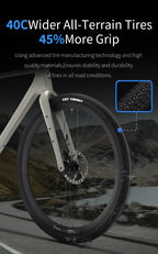 SAVA SF6 Carbon Fiber Gravel Road Bike All Terrain Suitable Off-Road Flat Handlebar Road Bicycle Oil Disc Bicycle Race Bike