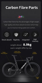 SAVA Full Carbon Fiber Road Bike Road Race-Specific Competition Bike CE+UCI International Certification