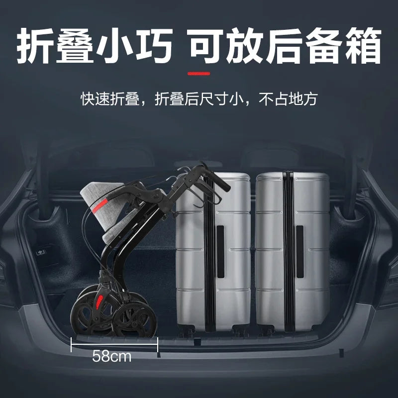 Wheelchair walker special assisted walking for the elderly, rehabilitation walking car, elderly people can push or sit