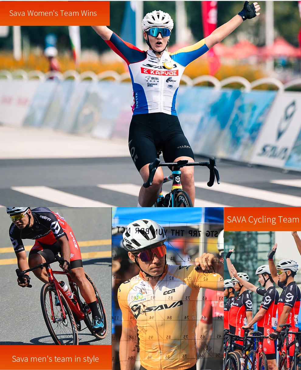 SAVA A7L Low-Priced Carbon Fiber Road Bike with SENSAH 7120 Kit 24 Speed Lightweight 8.9kg Road Bike Race Bike