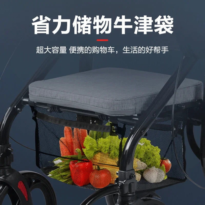 Wheelchair walker special assisted walking for the elderly, rehabilitation walking car, elderly people can push or sit