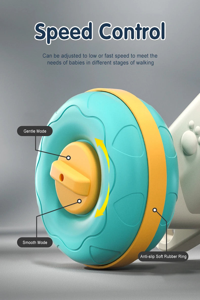 Versatile 5-in-1 Design Baby Walker Portable Toddler Trolley with Toys  6-12 Months Sit-to-Stand Learning Walker