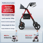 Elderly walker multifunctional assisted walking elderly dedicated walking aid hand push scooter