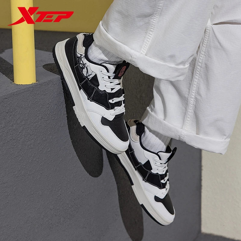 Xtep STEP-1 Skateboarding Shoes For Men 2024 Autumn Street Style Skate Shoes Durability  Comfortable Sneakers 976319310043