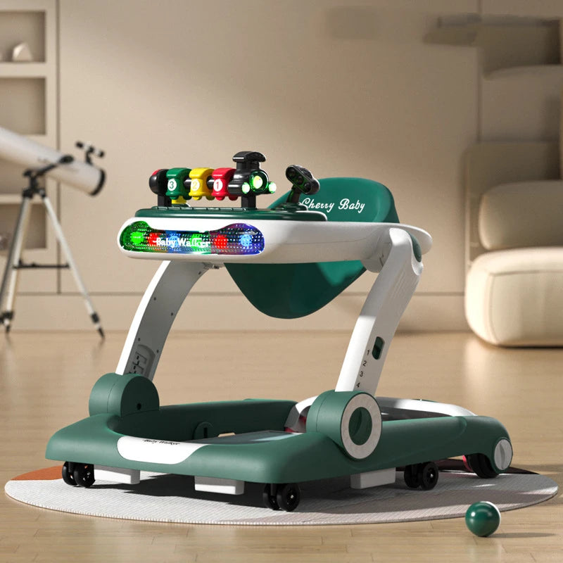 Baby Walker Anti-O-leg Rollover Multi-functional Baby Walker Anti Rollover Silent Universal Wheel Rollover Multi-functional